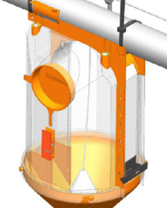 Volume dispenser Vario 8l CS unassembled f/pipe 60mm cpl